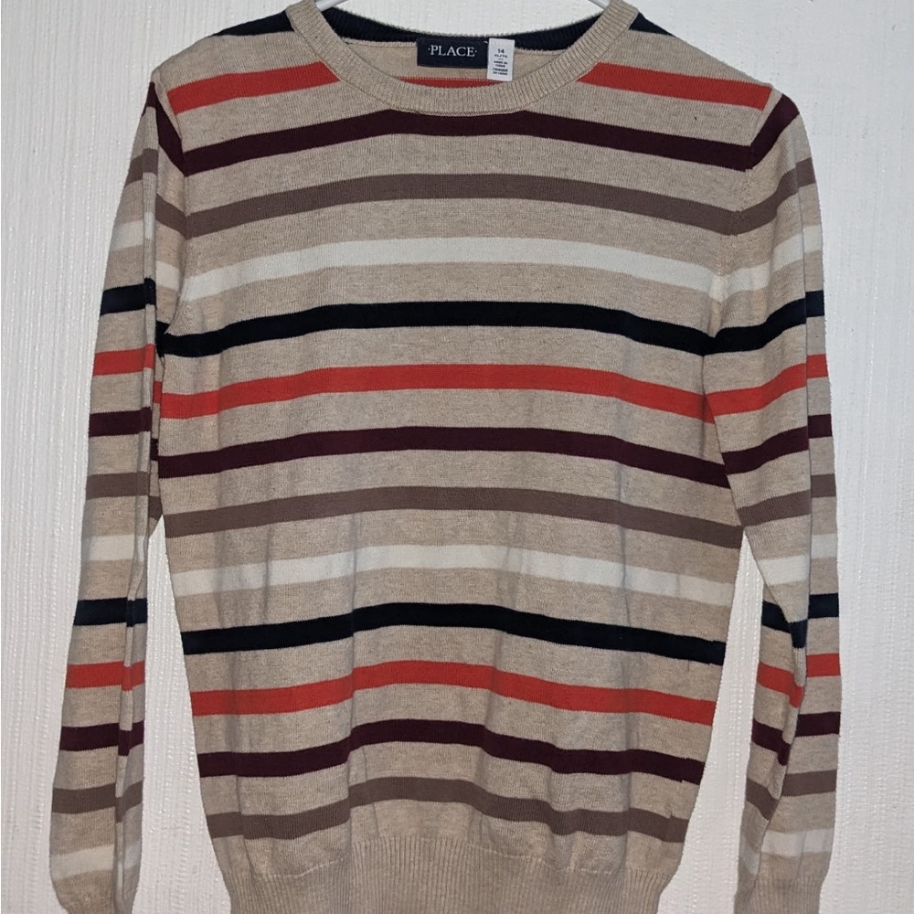 PLACE Men's Striped Sweater - Multicolor